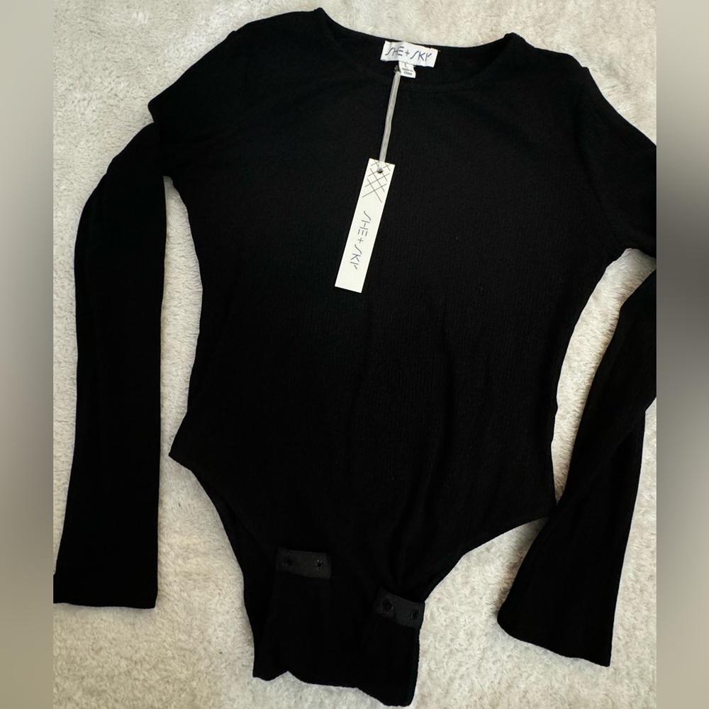 Black Bodysuit Sweater